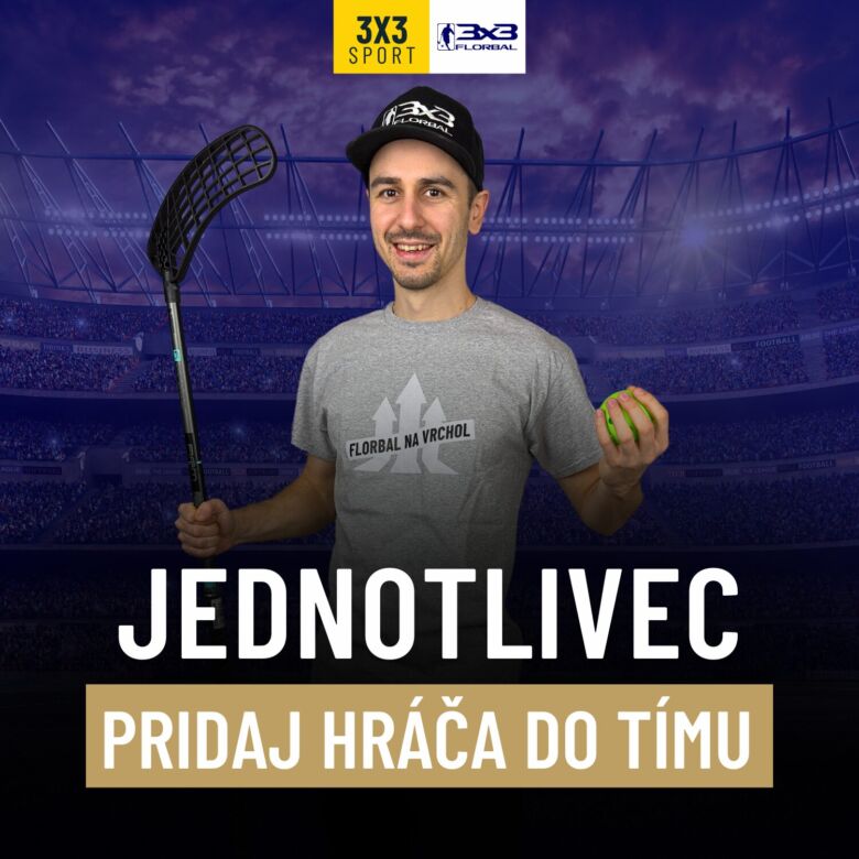 3x3florbal JEDNOTLIVEC pridať hráča do tímu